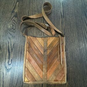 Raven + Lily Tan Leather Crossbody Bag ‘Joanna’s favorite’